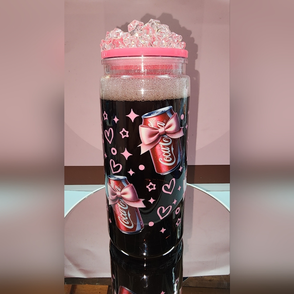 Lover's Soda Pop Acrylic Cups with iced lid (Coke)